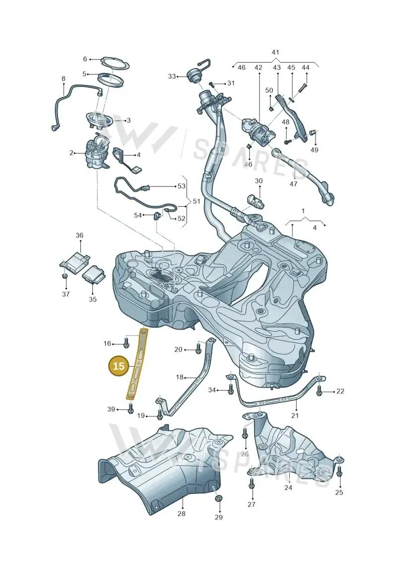 4K0201654D — Audi A6 L 2.0 (2018-) diagram 577201030, position 15