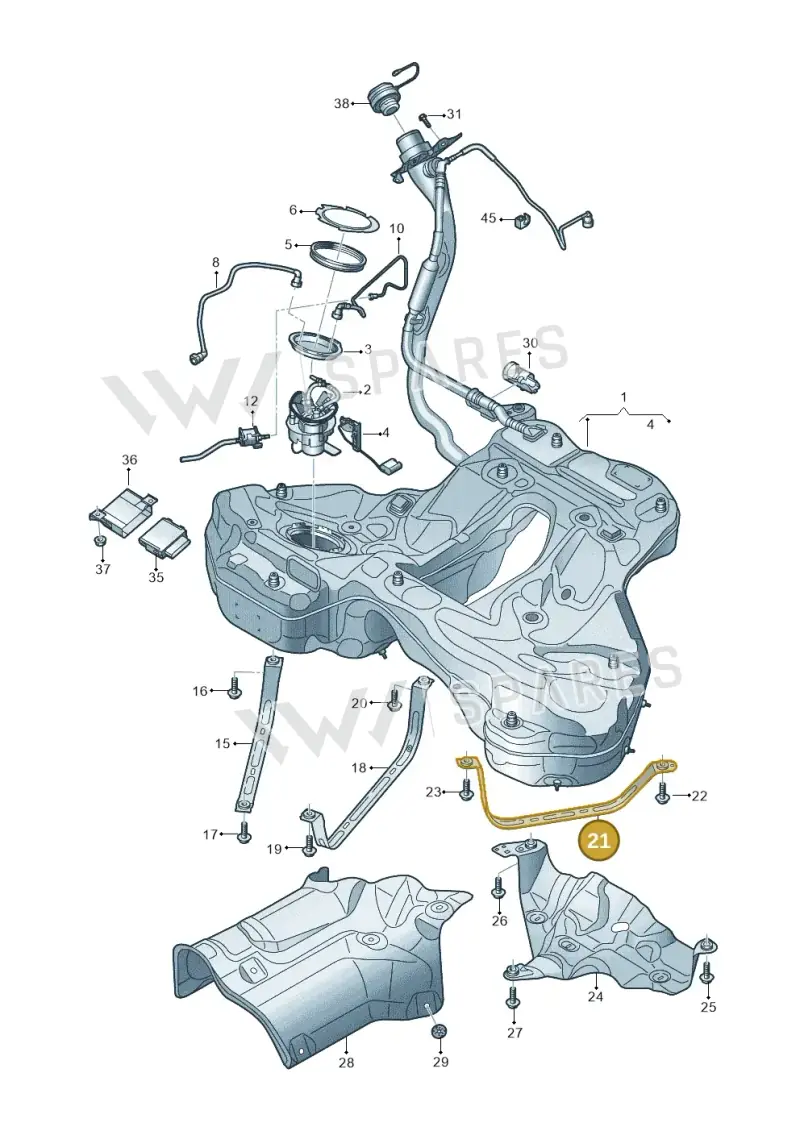 4K0201654F — Audi RS6 Avant (2019-) diagram 430201000, position 21