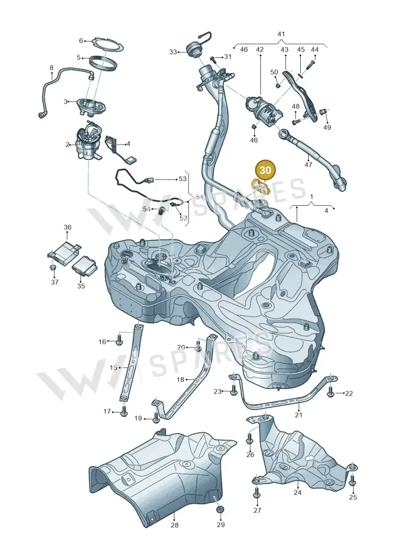4K0201710J — Audi A6 (2018-2025) diagram 430201030, position 30