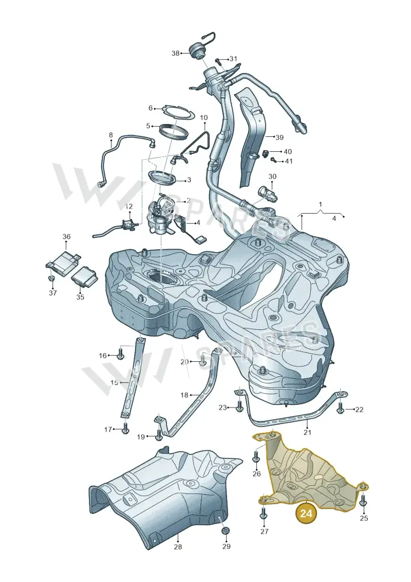 4K0201781A — Audi RS6 Avant (2019-2025) diagram 537201110, position 24