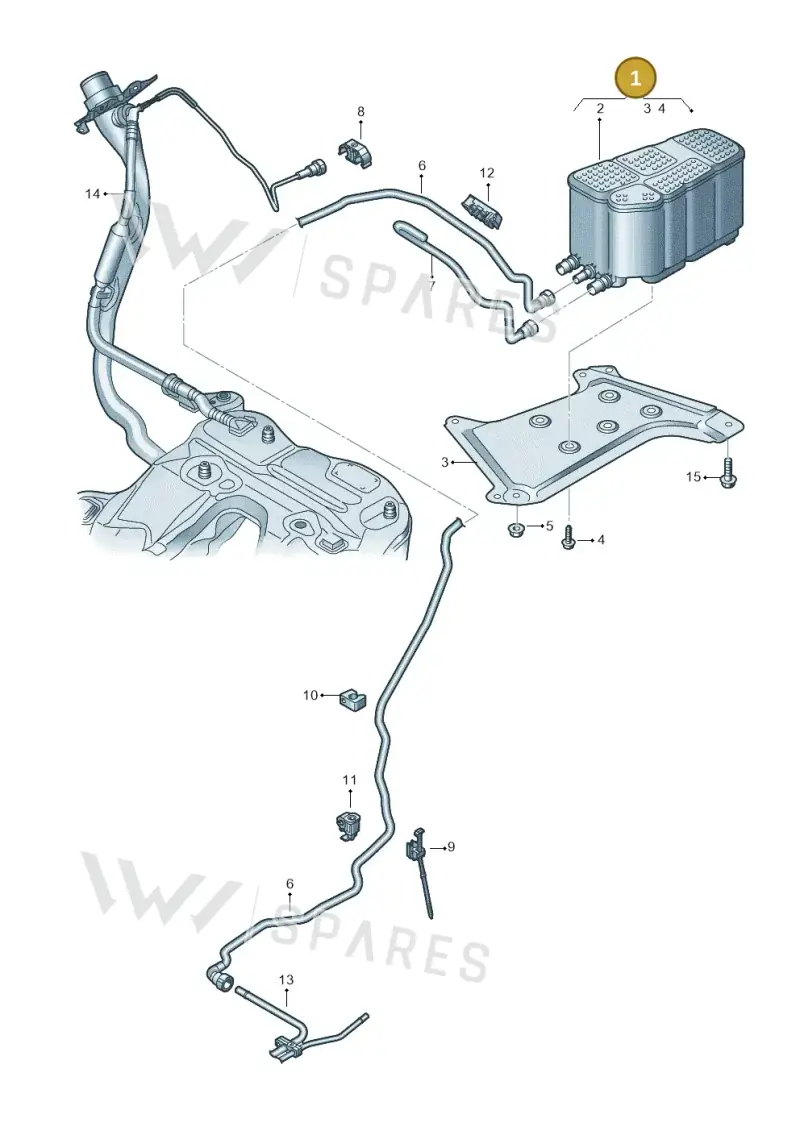 4K0201797J — Audi A6 (2018-2025) diagram 430201810, position 1