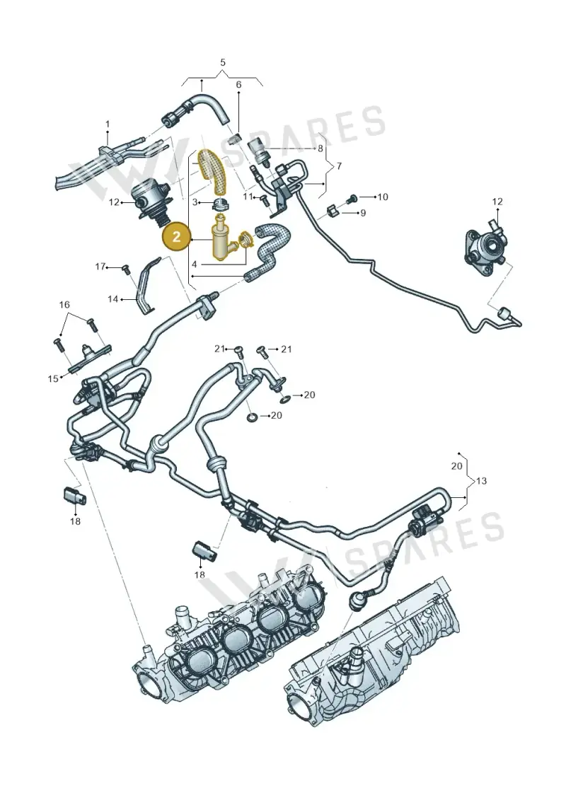 4K0201991BD — Audi RS6 Avant (2019-2025) diagram 537133104, position 2
