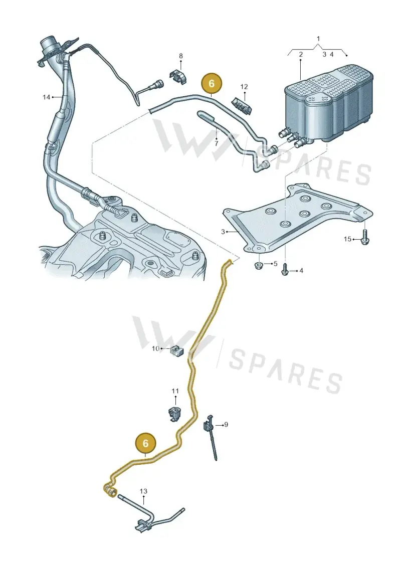 4K0201991BT — Audi A6 (2018-2025) diagram 430201810, position 6