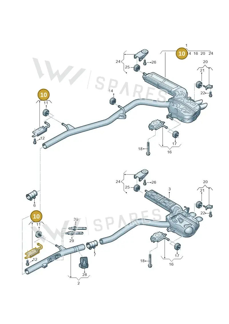 4K0253144G — Audi A6 (2018-2025) diagram 435253960, position 10