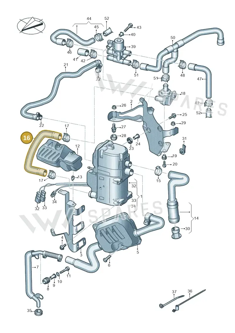 4K0265055D — Audi RS6 Avant (2019-2025) diagram 538261000, position 16