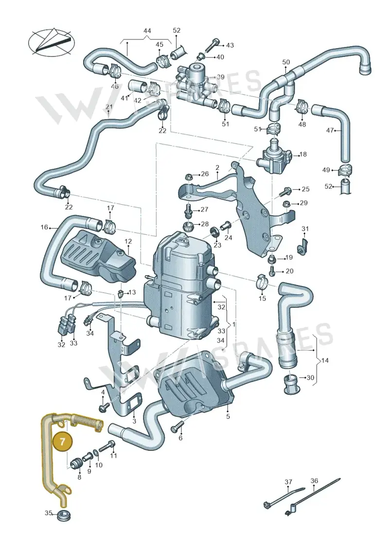 4K0265115A — Audi RS6 Avant (2019-2025) diagram 538261000, position 7