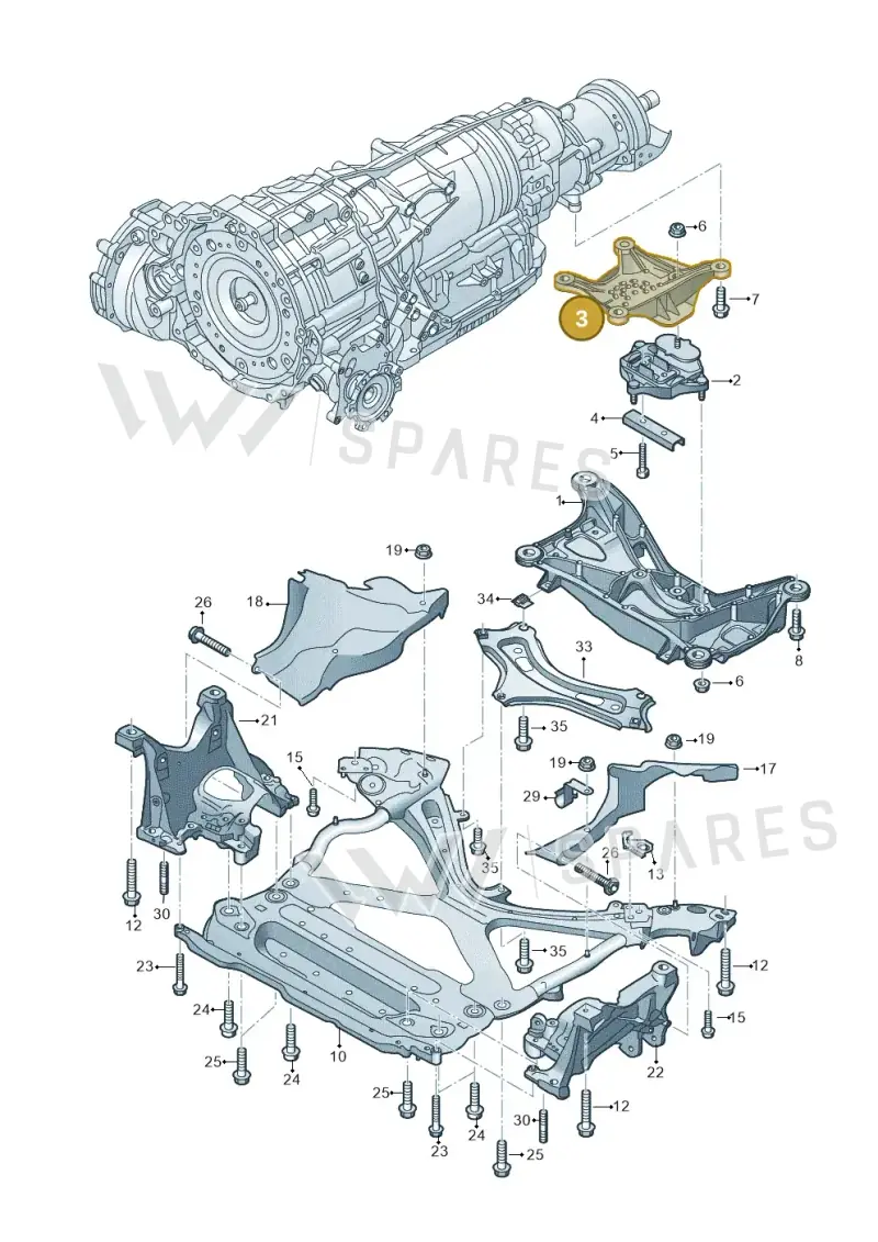 4K0399115B — Audi A6 (2018-2025) diagram 896399700, position 3