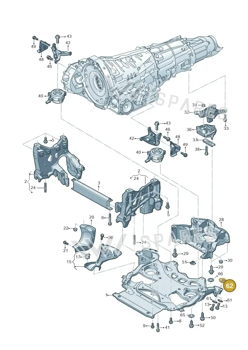 4K0399181B — Audi RS6 Avant (2019-2025) diagram 537399000, position 62