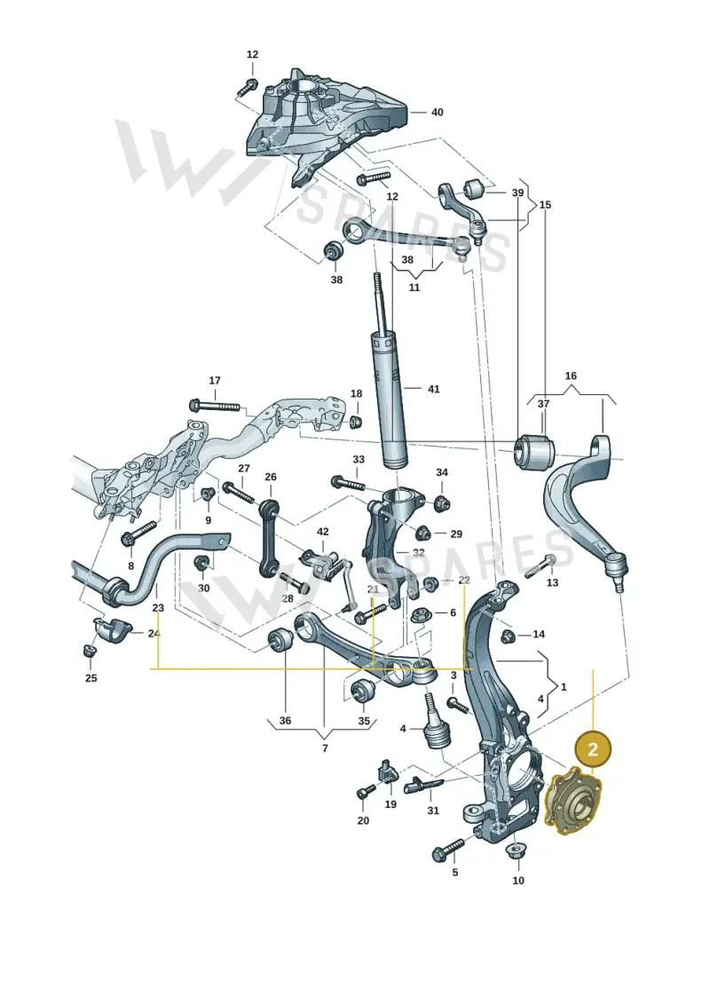 4K0407621B — Audi A5 Limo 2.0 (2024-) diagram 8wk407000, position 2
