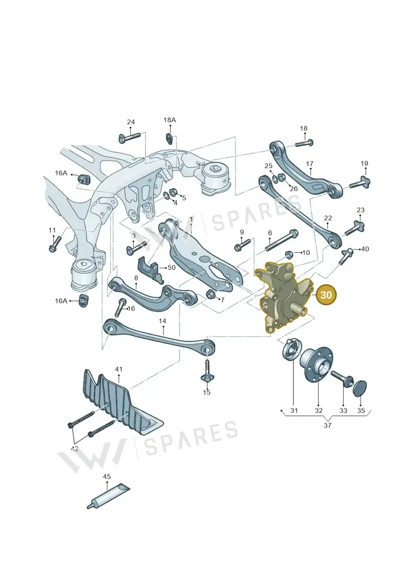 4K0505431D — Audi Q5 (2016-2025) diagram 896505200, position 30