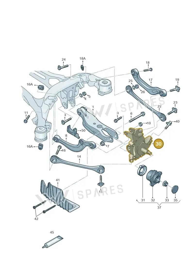 4K0505431K — Audi A6 (2018-2025) diagram 430505200, position 30