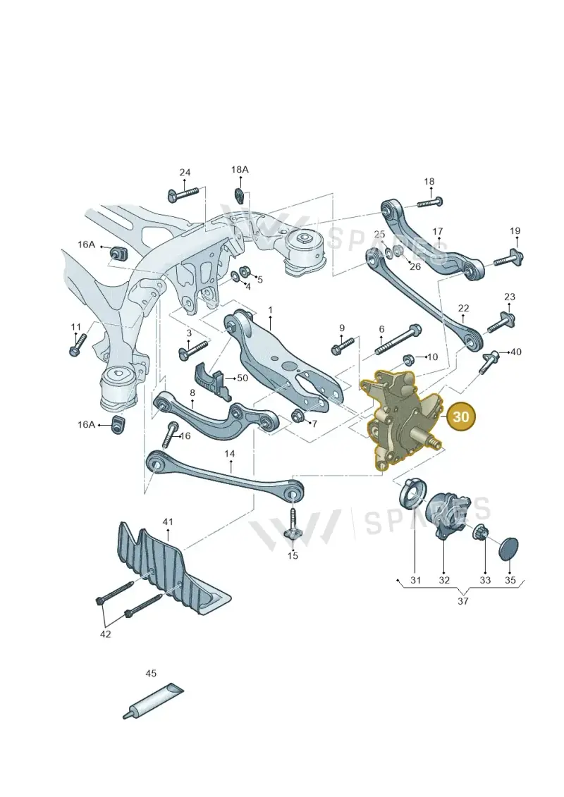 4K0505431N — Audi A6 (2018-2025) diagram 430505200, position 30