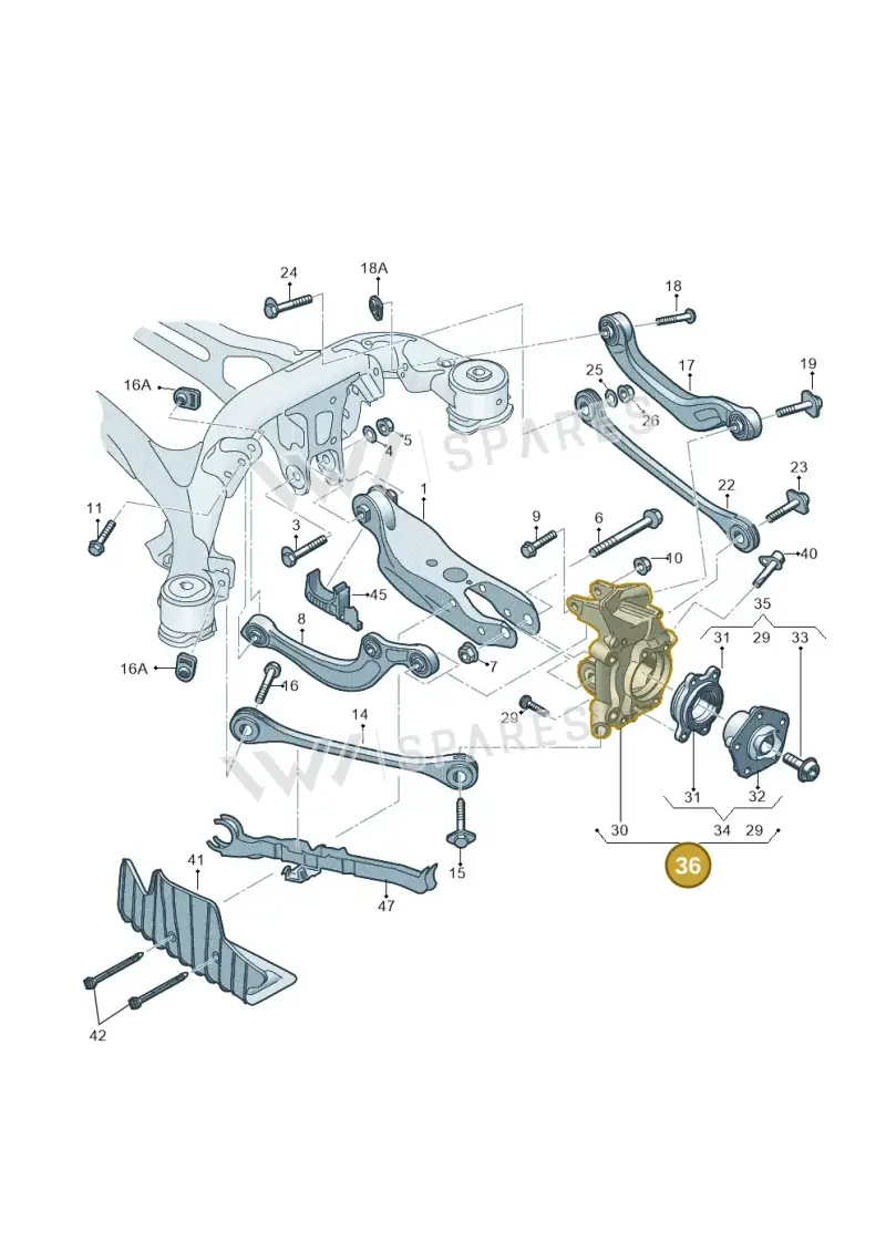 4K0505431Q — Audi A6 (2018-2025) diagram 435505300, position 36