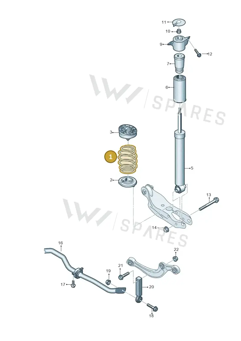 4K0511115JS — Audi A6 (2018-2025) diagram 859511000, position 1