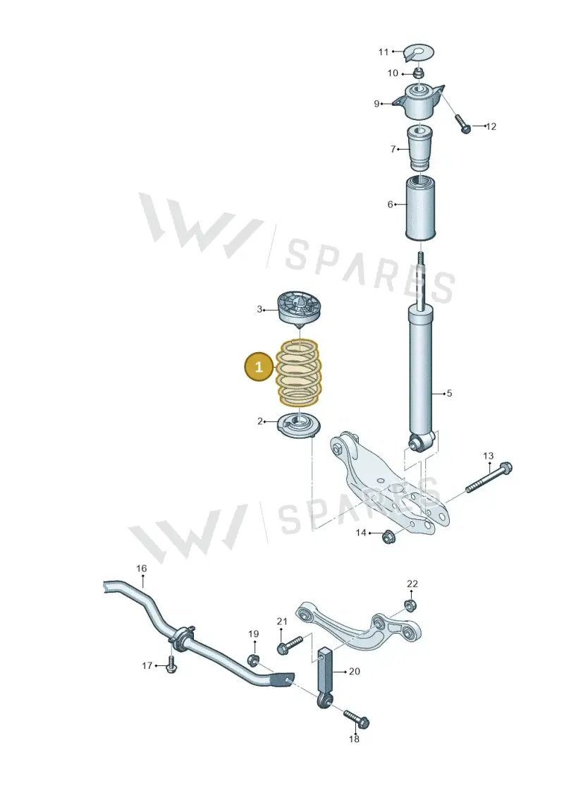 4K0511115ML — Audi A6 (2018-2025) diagram 859511000, position 1