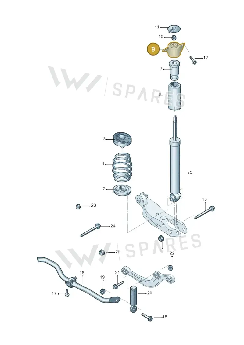 4K0513353 — Audi A6 L 2.0 (2018-) diagram 577511000, position 9