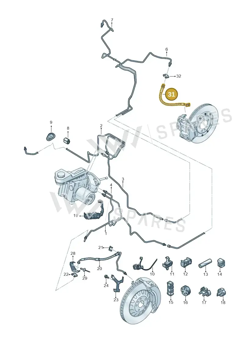 4K0611775C — Audi A5 Limo 2.0 (2024-) diagram 8wk611020, position 31