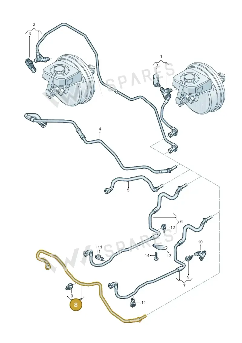 4K0611931AE — Audi A6 2.0 (2018-) diagram 435611700, position 8