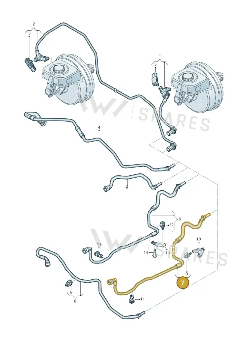 4K0611931BC — Audi A6 (2018-2025) diagram 435611700, position 7