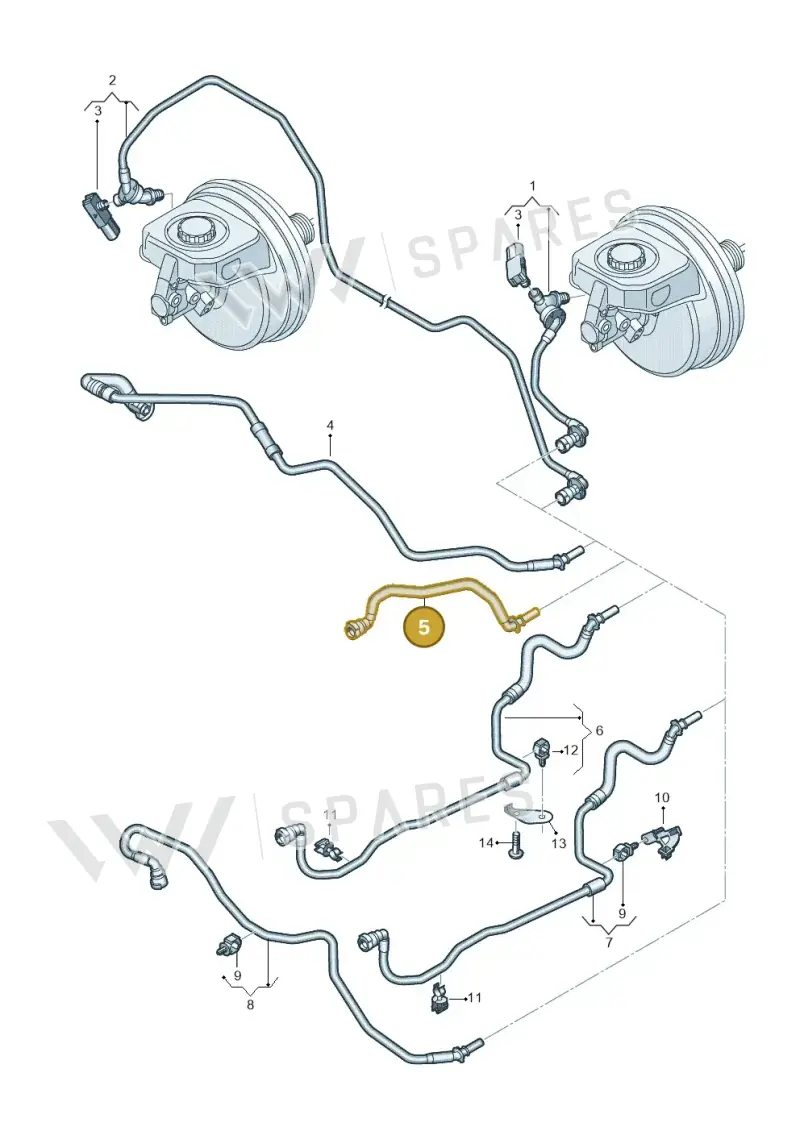 4K0611931BD — Audi A6 (2018-2025) diagram 435611700, position 5