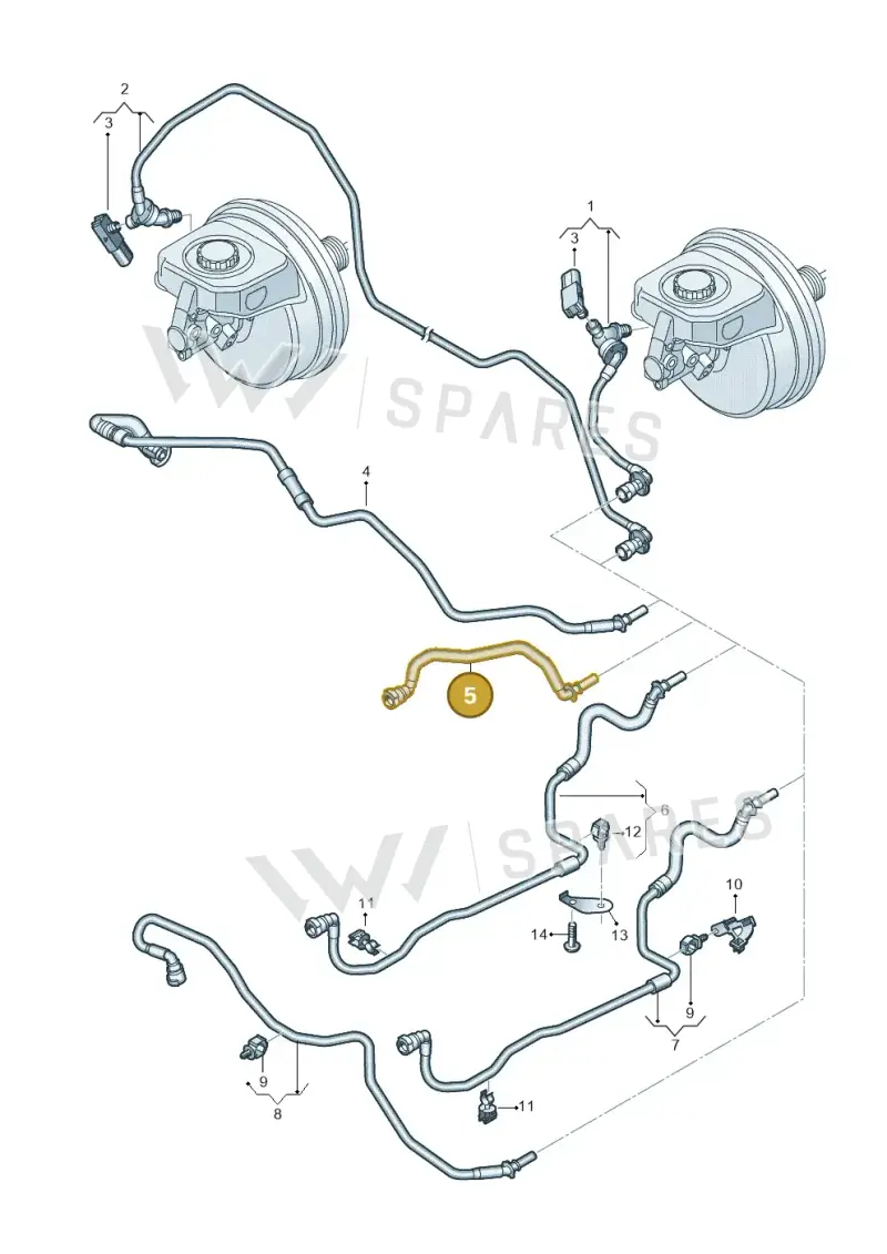 4K0611931P — Audi A6 2.0 (2018-) diagram 435611700, position 5