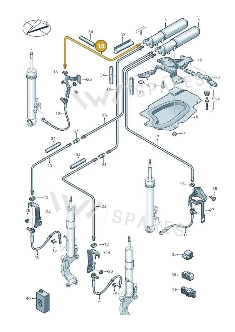 4K0616862J — Audi RS6 Avant (2019-2025) diagram 537616400, position 18