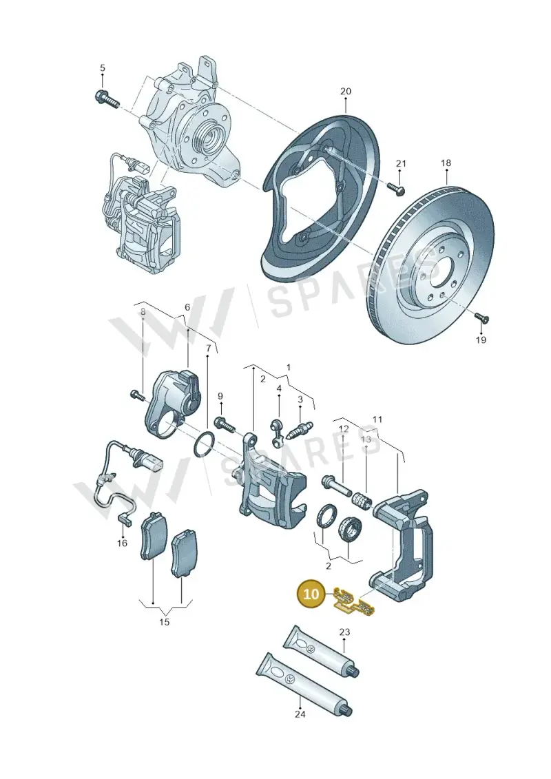 4K0698231A — Audi A5 Limo 2.0 (2024-) diagram 8wk615060, position 10