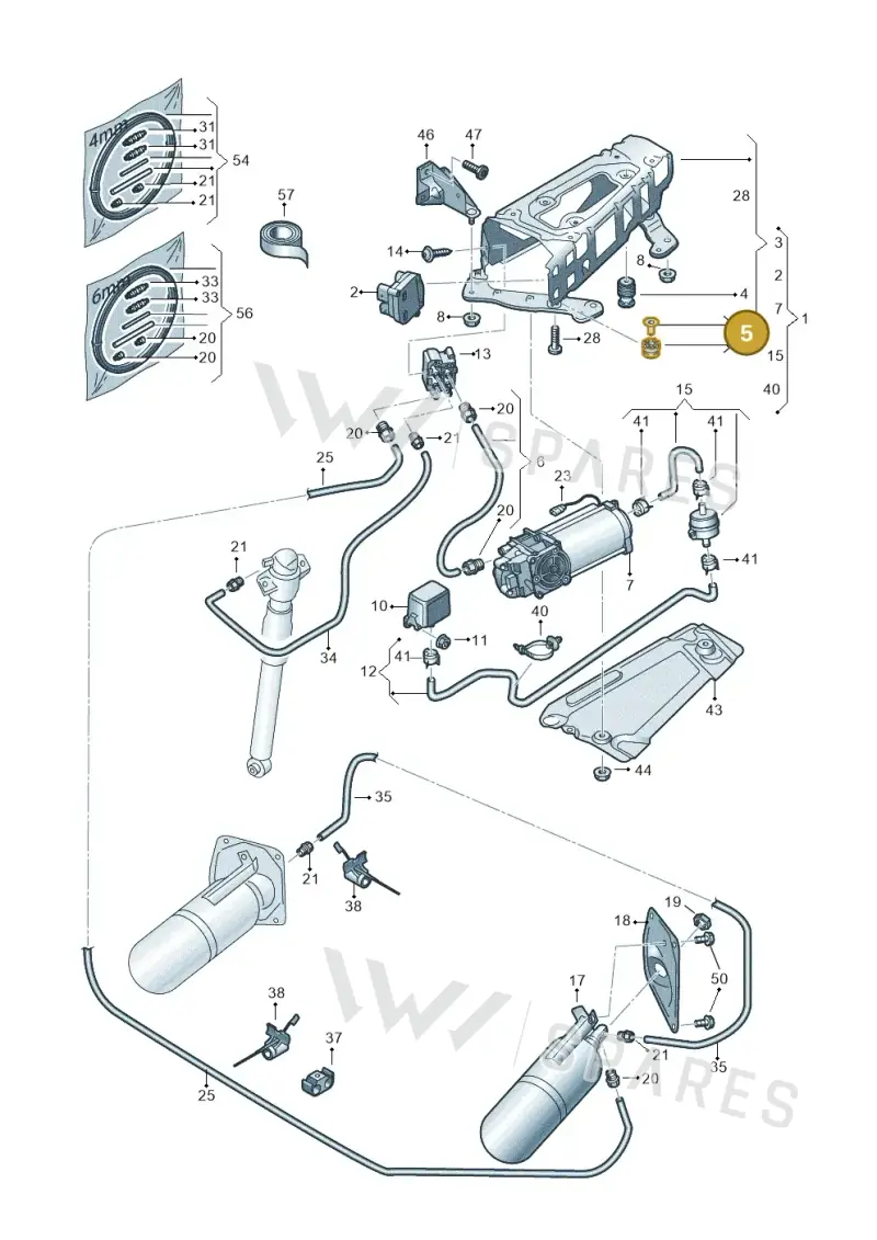 4K0698649 — Audi RS6 Avant (2019-2025) diagram 435616300, position 5