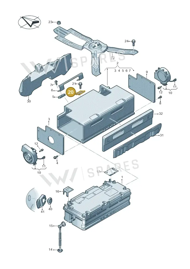 4K0803123 — Audi RS6 Avant (2019-2025) diagram 435915050, position 20