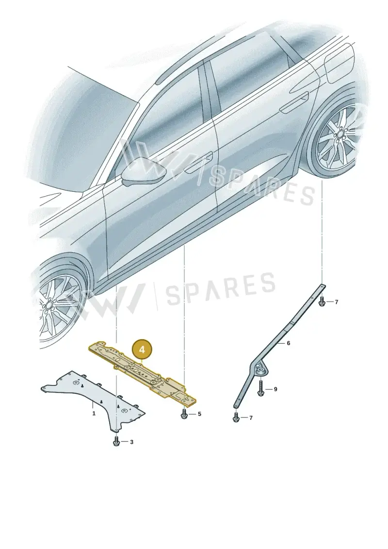 4K0803145F — Audi A5 Limousine (2024-2025) diagram 8wk825050, position 4