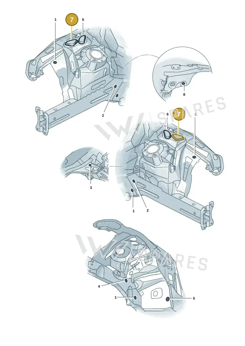 4K0803594 — Audi A5 Limousine (2024-2025) diagram 8wk803300, position 7
