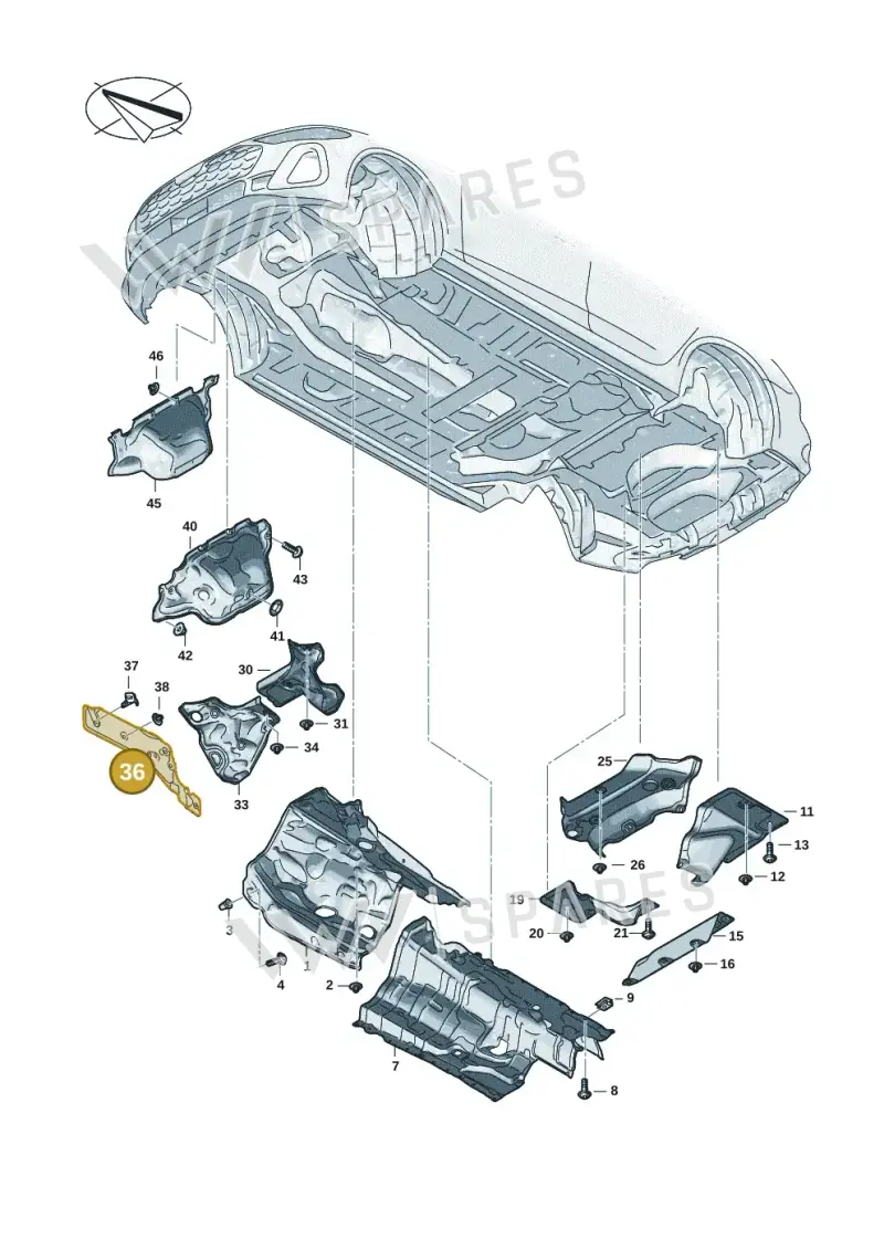 4K0804162C — Audi A5 Limousine (2024-2025) diagram 8wk804000, position 36