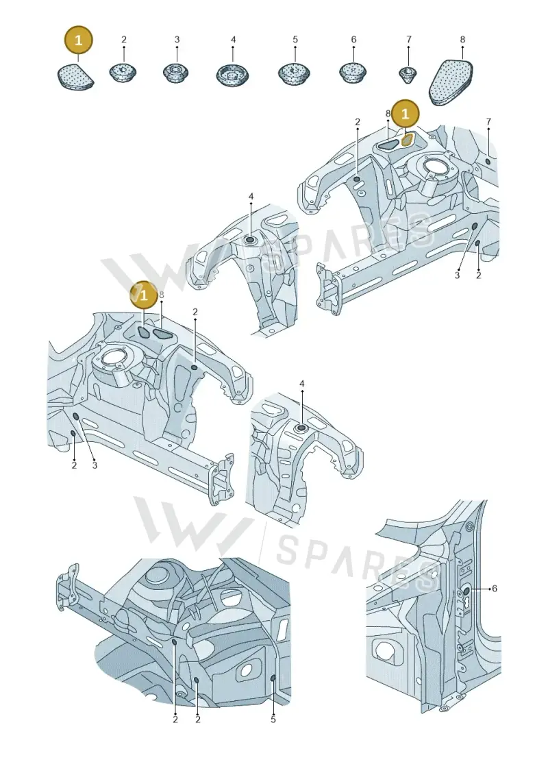4K0806583A — Audi RS6 Avant (2019-2025) diagram 537803034, position 1