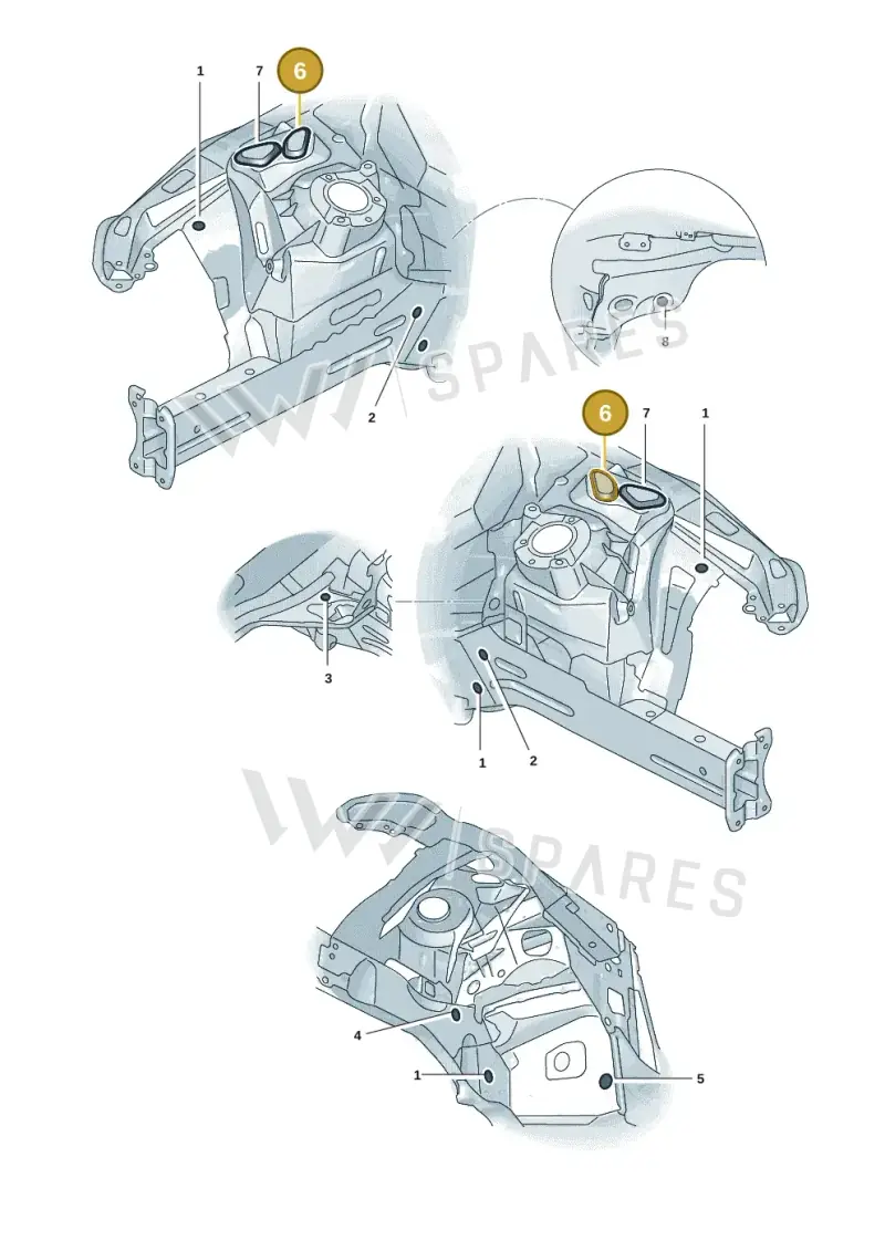 4K0806583A — Audi A5 Limousine (2024-2025) diagram 8wk803300, position 6