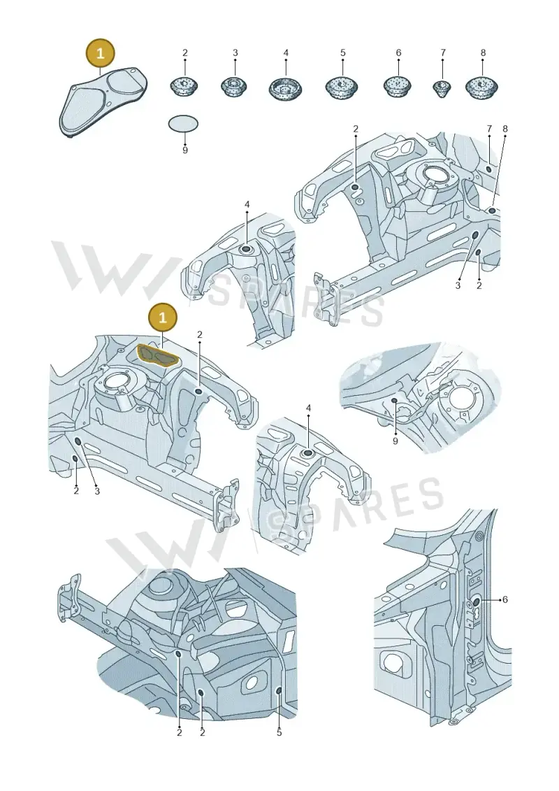 4K0806584A — Audi A6 (2018-2025) diagram 435803340, position 1