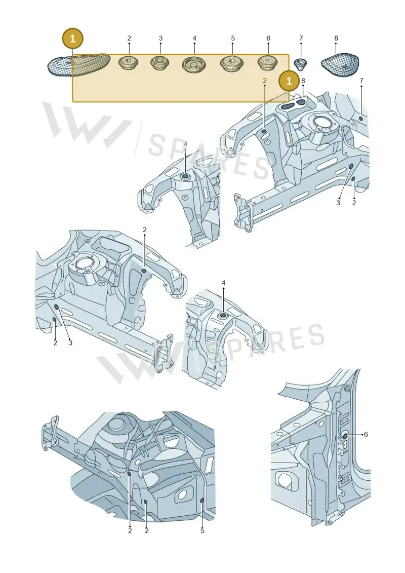 4K0806584A — Audi RS7 Sportback (2019-2025) diagram 538803034, position 1