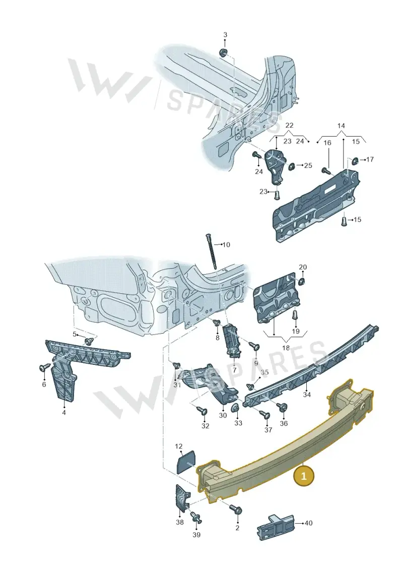 4K0807309 — Audi RS6 Avant (2019-2025) diagram 430807050, position 1