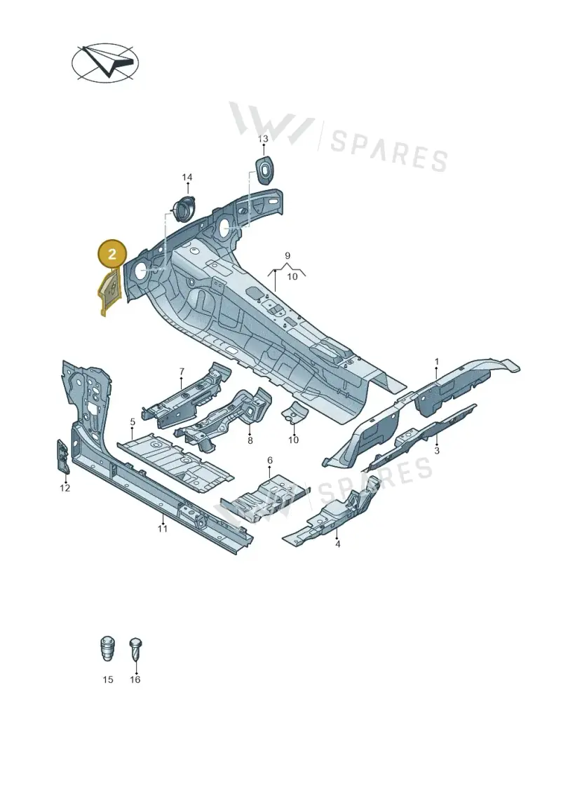 4K0810253 — Audi A5 Limousine (2024-2025) diagram 435803150, position 2