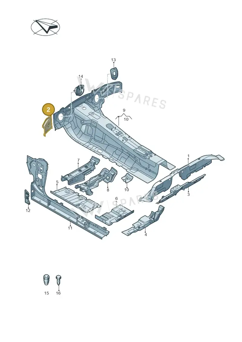 4K0810254 — Audi A5 Limousine (2024-2025) diagram 435803150, position 2