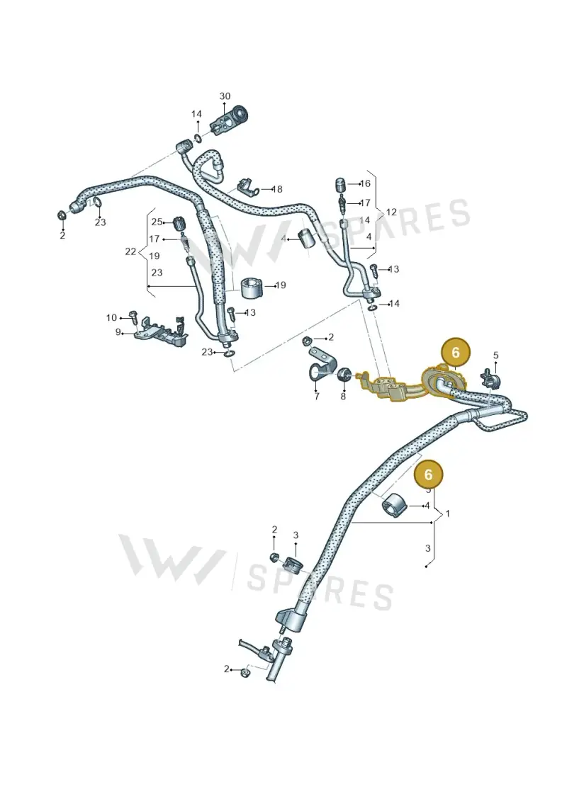 4K0816126J — Audi A6 (2018-2025) diagram 435260800, position 6