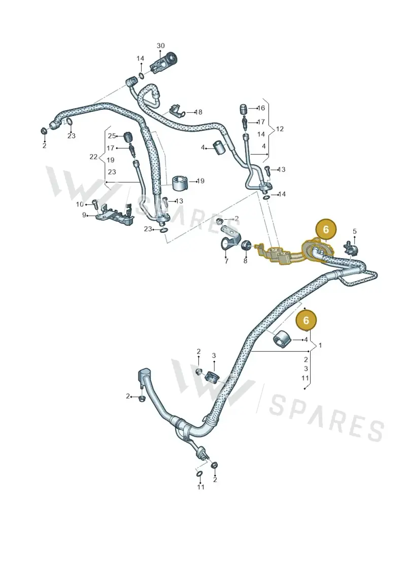 4K0816126J — Audi RS6 Avant (2019-2025) diagram 537260810, position 6