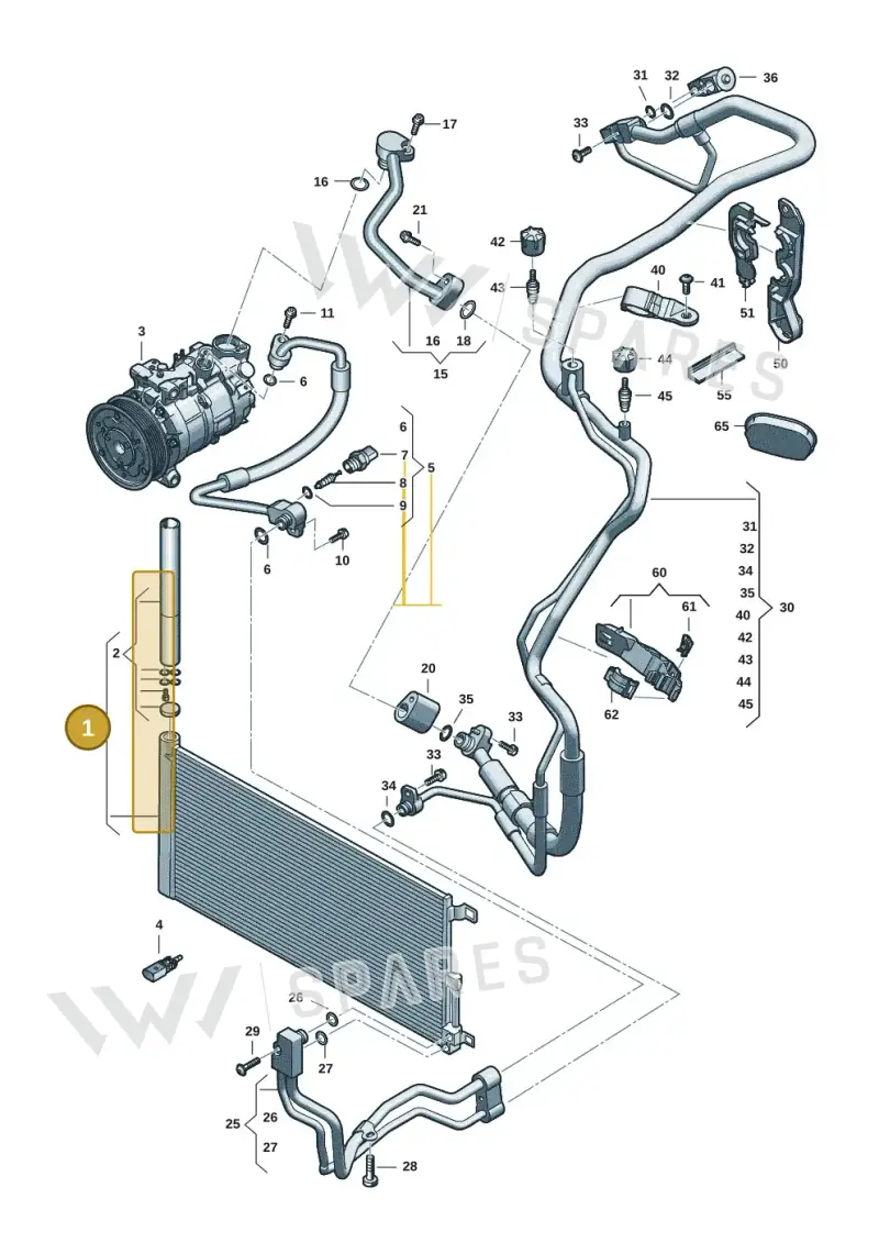 4K0816411AA — Audi A5 Limousine (2024-2025) diagram 8wk260400, position 1