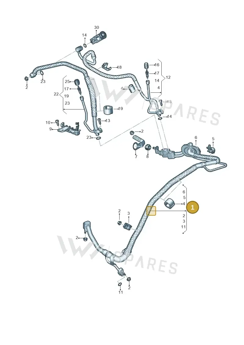 4K0816738Q — Audi RS6 Avant (2019-2025) diagram 537260810, position 1