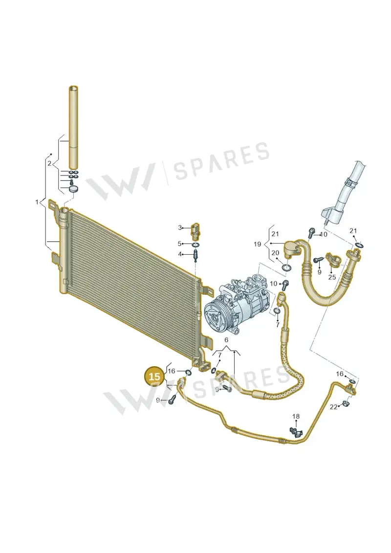 4K0816741BL — Audi RS6 Avant (2019-2025) diagram 537260400, position 15