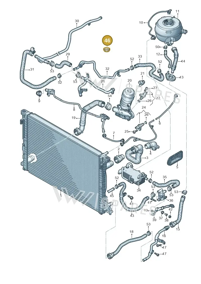 4K0819345N — Audi A6 (2018-2025) diagram 435121230, position 46
