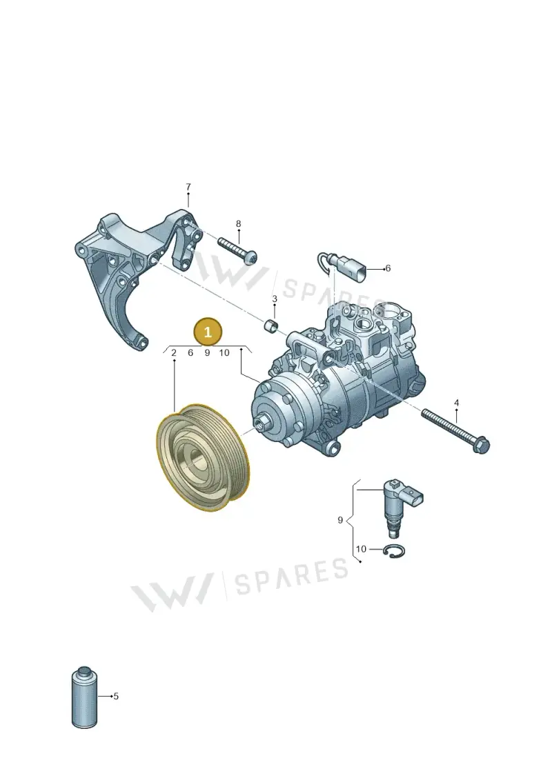 4K0820803 — Audi RS6 Avant (2019-2025) diagram 849260250, position 1