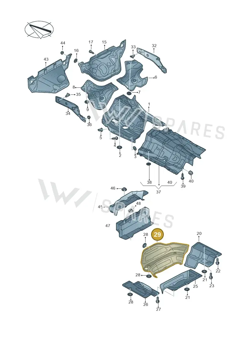 4K0825721G — Audi RS6 Avant (2019-2025) diagram 435804000, position 29