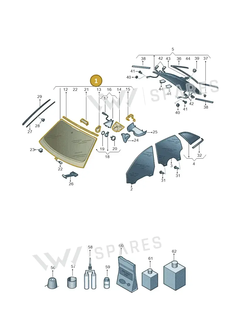 4K0845099NNVB — Audi A6 (2018-2025) diagram 430845000, position 1
