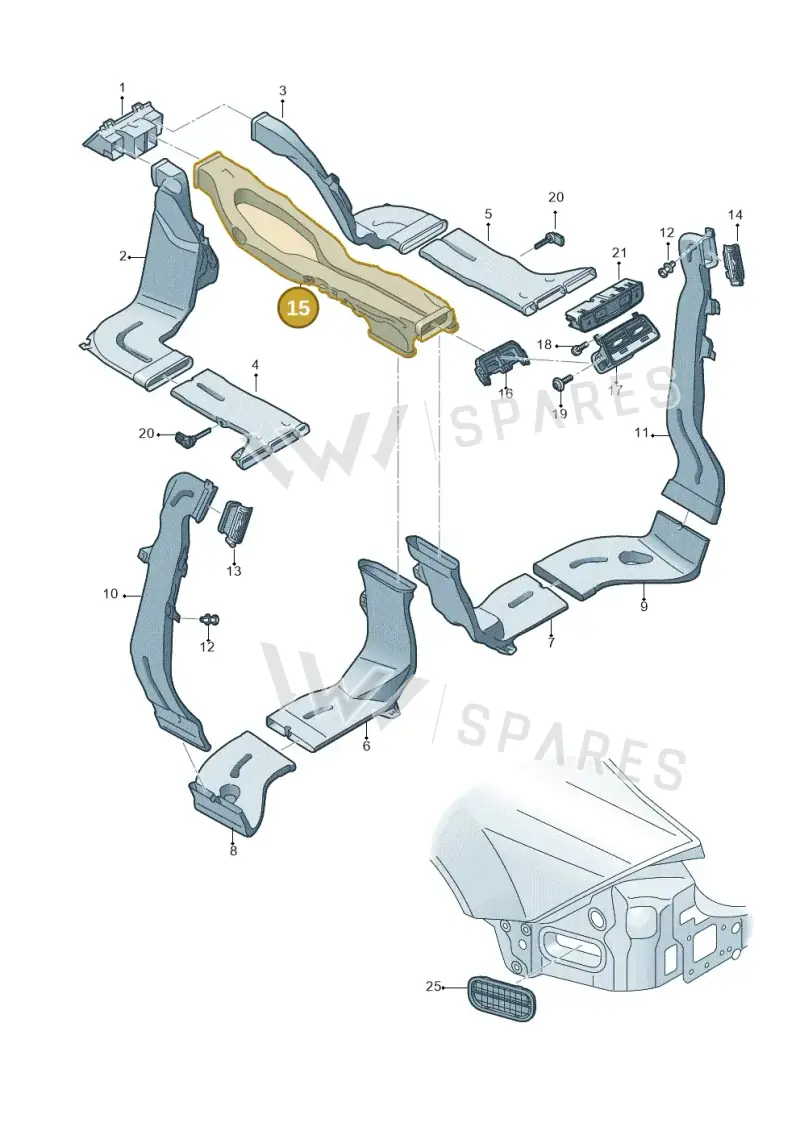 4K0857039B — Audi RS6 Avant (2019-) diagram 435819020, position 15