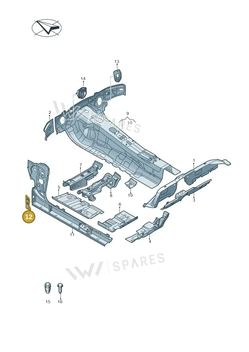 4K0864710 — Audi A5 Limousine (2024-2025) diagram 435803150, position 12